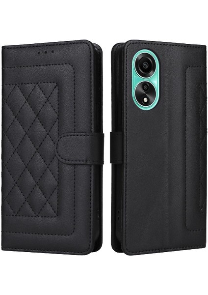 Oppo A78 4g Flip Kapak Için Flip Case Basit Iş Darbeye Deri (Yurt Dışından)