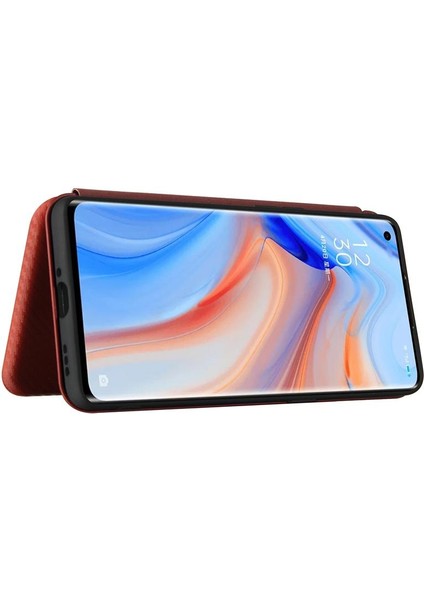 Kart Tutucu Kickstand Kart Ekleme Karbon ile Oppo Reno5 5g Için Kılıf (Yurt Dışından) fiyatları