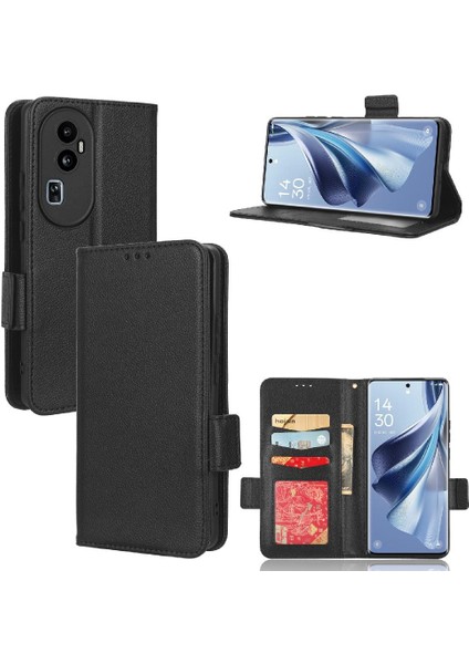 Oppo Için Kılıf Oppo 10 Pro Artı Pu Deri Yan Toka Manyetik Cüzdan Kart (Yurt Dışından)
