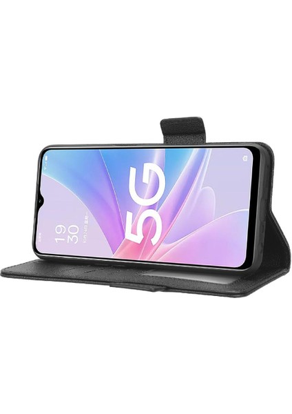 Oppo A78 5g Pu Deri Manyetik Kart Yuvaları Tutucu Cüzdan Tarafı Için Kılıf (Yurt Dışından)