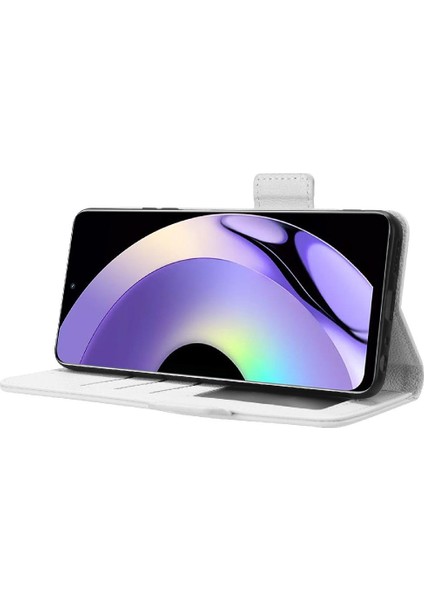 Realme 10 Pro 5g Için Kılıf Manyetik Pu Deri Cüzdan Yan Toka Kartı (Yurt Dışından)
