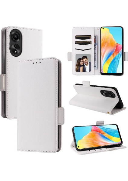 Oppo A78 4g Kart Yuvaları Için Kılıf Tutucu Pu Deri Cüzdan Yan Toka (Yurt Dışından) fiyatları