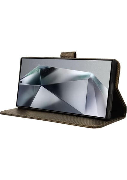 Samsung Galaxy S24 Ultra Kickstand Kapak Manyetik Cüzdan Kartı Için Kılıf (Yurt Dışından) fırsatları