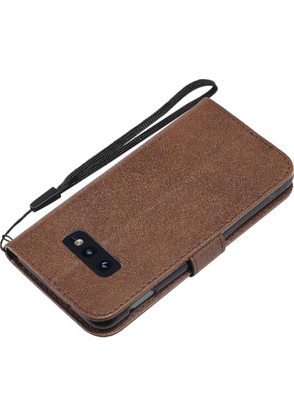Samsung Galaxy S10E Yüksek Kaliteli Deri Iş Cüzdan Için Flip Case (Yurt Dışından)