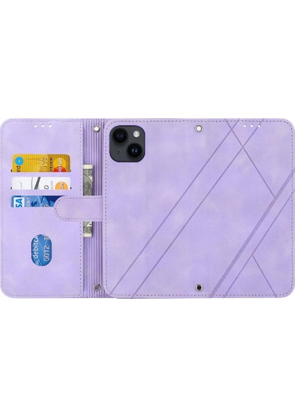 Iphone 11 Için Filp Durumda Pro Max Bilek Kayışı Pu Deri Kapak Kredi Kartı (Yurt Dışından)