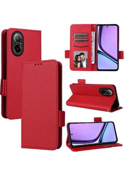 Realme 12 Lite 4g Için Kılıf Cüzdan Yan Toka Pu Deri Kart Yuvaları Tutucu (Yurt Dışından) indirimleri