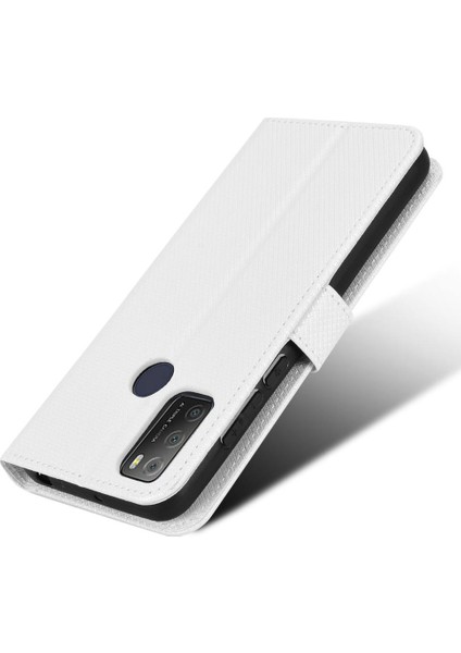 Alcatel 3l 2021 Kapak Kart Tutucu Manyetik Cüzdan Kickstand Için Kılıf (Yurt Dışından)