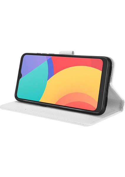 Alcatel 3l 2021 Kapak Kart Tutucu Manyetik Cüzdan Kickstand Için Kılıf (Yurt Dışından)