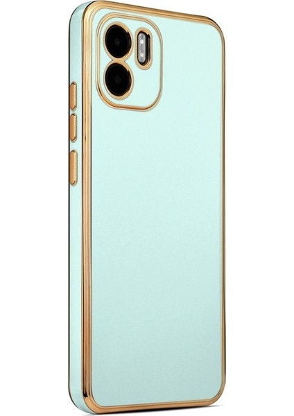 Xiaomi Redmi A1 Uyumlu Kılıf Bark Kapak, Mavi Açık
