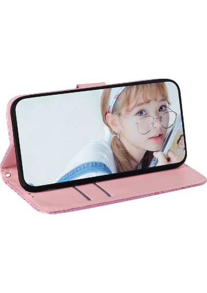 Tecno Camon 20 Için Kılıf Cüzdan Kılıf Standı Tutucu Premium Pu Deri Kart (Yurt Dışından)