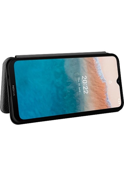 Kart Tutucu Karbon ile Nokia C21 Artı Deri Folio Flip Case Için Kılıf (Yurt Dışından) fiyatları