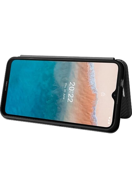 Kart Tutucu Karbon ile Nokia C21 Artı Deri Folio Flip Case Için Kılıf (Yurt Dışından) modelleri