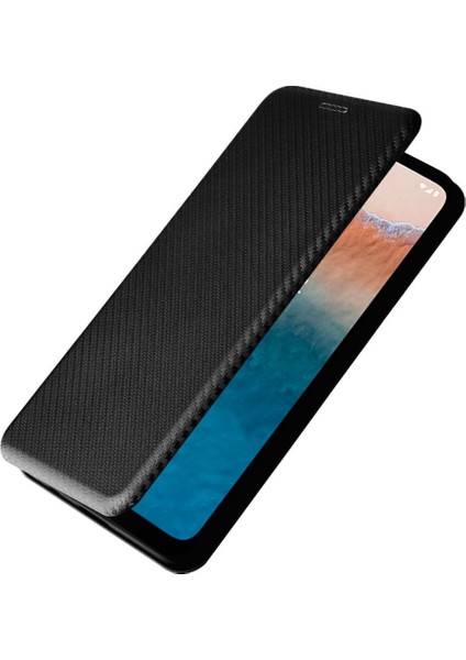Kart Tutucu Karbon ile Nokia C21 Artı Deri Folio Flip Case Için Kılıf (Yurt Dışından) indirimleri