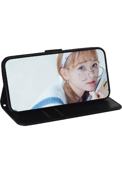 Tecno Camon 20 Için Kılıf Cüzdan Kılıf Standı Tutucu Premium Pu Deri Kart (Yurt Dışından)