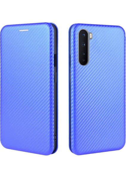 Kart Tutucu Kickstand Kart Ekleme Deri ile Oneplus Nord Için Kılıf (Yurt Dışından)