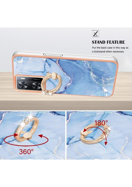 Oneplus Nord N300 5g Mermer Darbeye Tpu Silikon 360 &deg; Halka Için Kılıf (Yurt Dışından) fırsatları