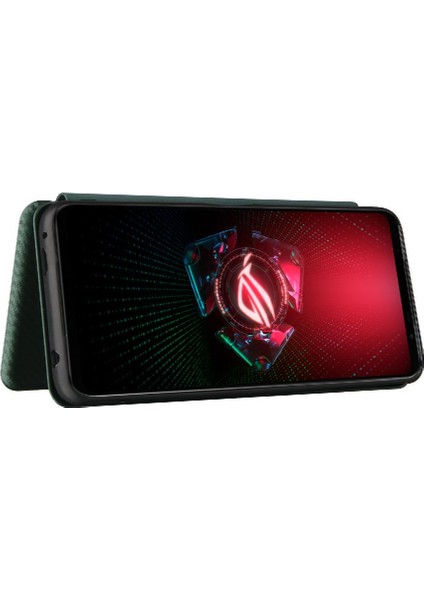 Kart Tutucu Kartı ile Asus Rog Telefon 5 Deri Folio Flip Case Için Kılıf (Yurt Dışından)