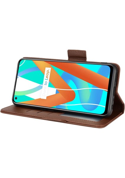 Realme 8 5g Pu Deri Manyetik Yan Toka Cüzdan Kart Yuvaları Için Kılıf (Yurt Dışından) fırsatları