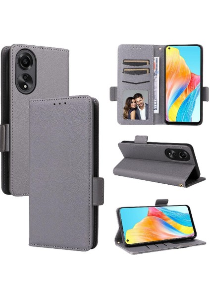 Oppo A78 4g Kart Yuvaları Için Kılıf Tutucu Pu Deri Cüzdan Yan Toka (Yurt Dışından) indirimleri