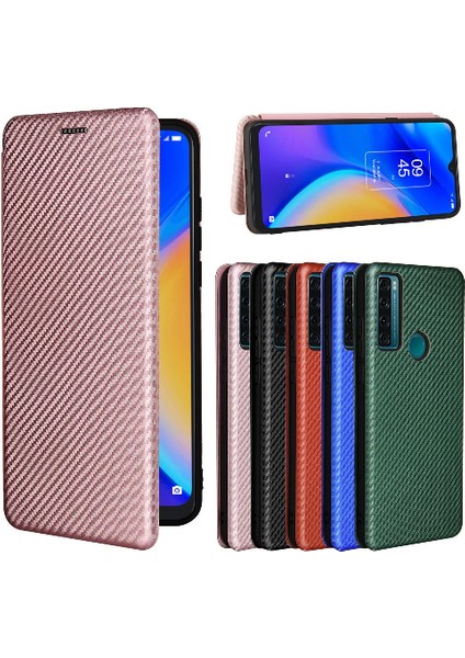 Tcl 20SE Tam Koruma Kartı Ekleme Deri Folio Flip Case Için Kılıf (Yurt Dışından)