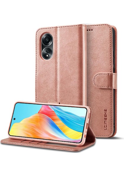 Tutucu Kart Yuvaları ile Oppo A78 4g Için Kılıf Cüzdan Buzağı Doku Flip Case (Yurt Dışından)