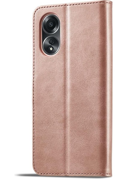Tutucu Kart Yuvaları ile Oppo A78 4g Için Kılıf Cüzdan Buzağı Doku Flip Case (Yurt Dışından) fırsatları