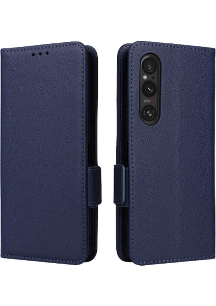 Sony Xperia 1 Vi Için Kılıf Yan Toka Pu Deri Manyetik Kart Yuvaları (Yurt Dışından)