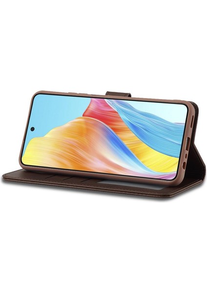 Tutucu Kart Yuvaları ile Oppo A78 4g Için Kılıf Cüzdan Buzağı Doku Flip Case (Yurt Dışından) fiyatları