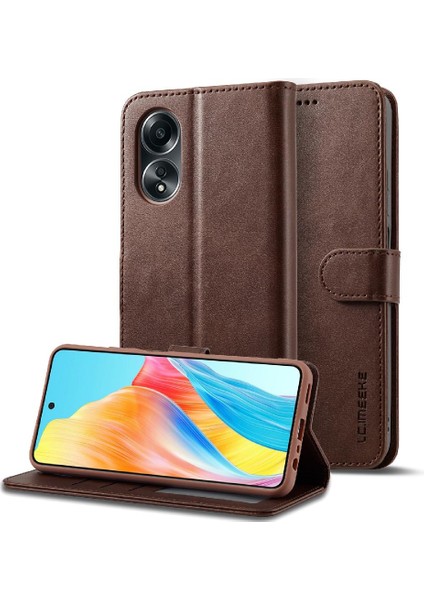 Tutucu Kart Yuvaları ile Oppo A78 4g Için Kılıf Cüzdan Buzağı Doku Flip Case (Yurt Dışından) indirimleri