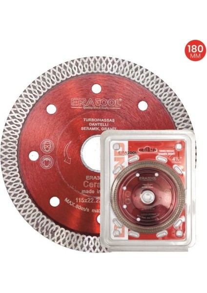 Elmas Testere Dantelli Hassas İnce 180THD ERA50099