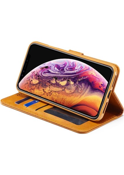 Iphone Xr Buzağı Doku Yatay Kapak Kılıf Kart Yuvaları (Yurt Dışından)