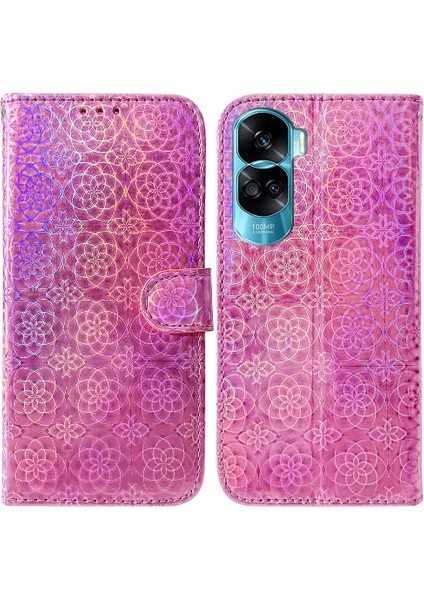 Onur Için Kılıf 90 Lite Kart Yuvası Cüzdan Kılıf Glitter Renkli Standı Pu (Yurt Dışından)