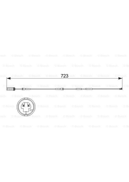 Fren Balata Fisi On Uzunluk 723 mm Bmw E81 E87 E90 E92 E93 18051