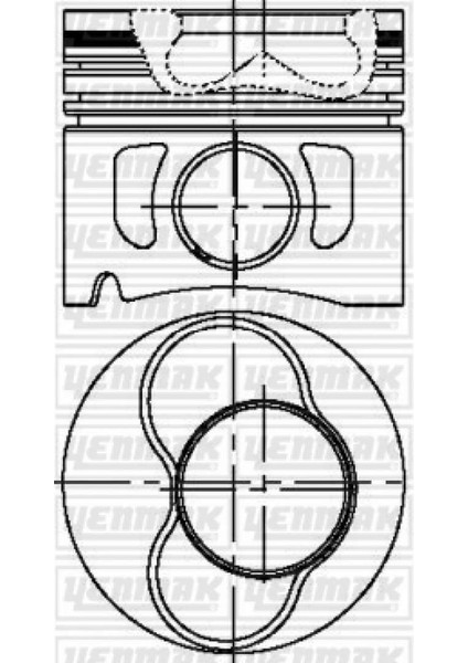 Motor Piston Segman Std 3-4 Piston Golf Iv-Bora-T5-A3-A4-Ibiza-Leon-Octavia 1.9tdi 00 79.51MM 18051