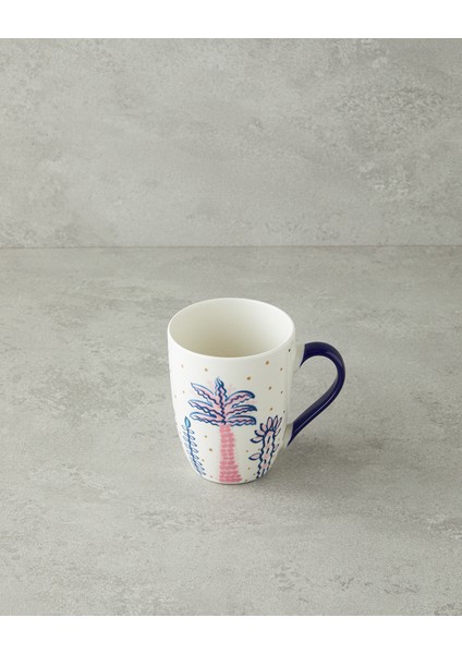 English Home Love Adore New Bone China Kupa Pembe - Mavi