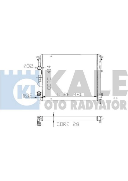 Motor Su Radyatörü [ Renault Clio Ii, Kangoo 1.2i 16V Müşürsüz ] 18051