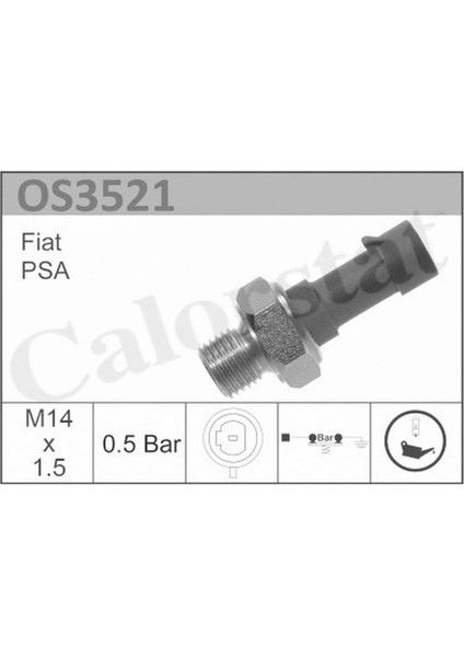 Yağ Müşürü Tempra-Slx-Uno-Palio-Siena-Bravo 1.2-1.4-1.6-1.9d 0.30 Bar 18051