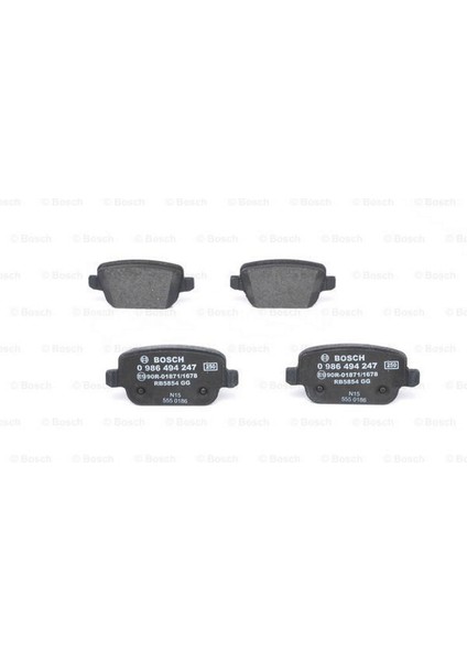 Arka Fren Balatasi Mondeo Iv Ca2 07 14 S-Max 09 06 S-Max 09 Kuga I 08 12 Galaxy Iii 06 Volvo S80 Ii 06 S80 07 V70 06 V70 07 XC70 06 Freelander 2 2.2 18051