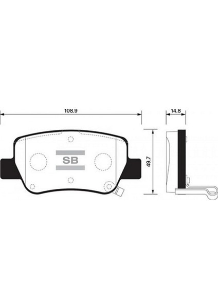 Arka Balata Avensis Sedan-Kombi T27 1.6-1.8-2.0-2.0d-4d-2.2d-4d 09 GDB4175 18051