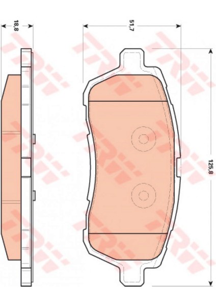 Ön Balata Fiesta Vi 1.25-1.4-1.6 Ti-1.4 Tdci-1.6 Tdci 08 Fiesta 1.0 14 1.5tdci 12 1.6ti 12 18051