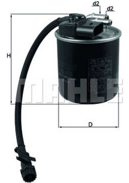 Yakit Filtresi Mercedes Sprinter 311 Crdi 3.1-415 Cdi 4.1-515 Cdi 5.1 2012- (WK820/8) 18051