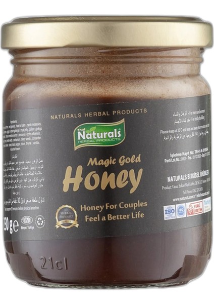 Magic Gold Honey 230gr Ballı Pekmezli Ginseng Karışımlı En Doğal Bitkisel Maksimum Enerji Macunu