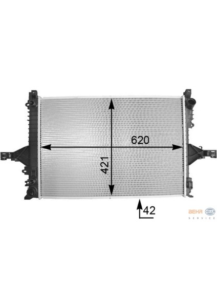 8MK376774-231 Radyatör Volvo S60 01 10 S80 98-06 V70 00 07 XC70 00 07 18051