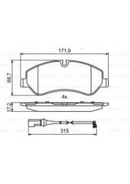 Ön Balata Ford Tourneo Custom-Transit Custom 2.2 Tdci 12 18051