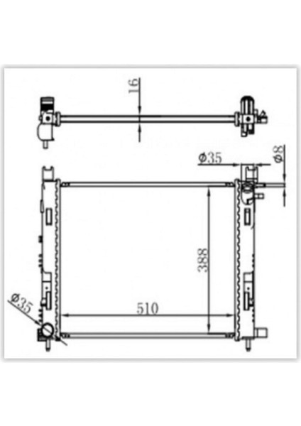 Radyatör Captur-Logan Ii-Sandro Ii 1.5dci-Clio Iv-Captur-Logan Ii-Lodgy-Sandro Ii 0.9tce-1.2tce 13 Mekanik 18051
