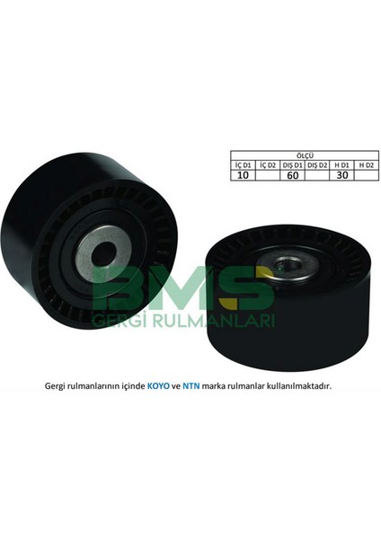 Eksantrik Gergi Rulmani P107-206-207-307-PARTNER-C2-C3-C4-C5-BERLINGO-1.4HDI-1.6HDI-FOCUS Ii 18051