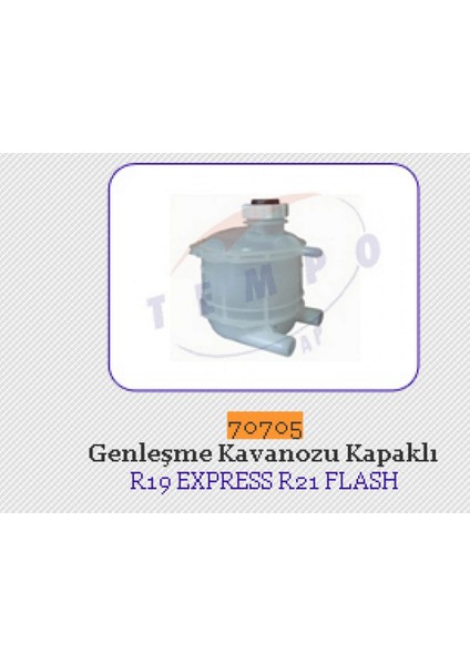 Genleşme Kavonozu Kapakli R9-R11-R19-R21-CLIO I-Exp.-Logan-Flash 18051