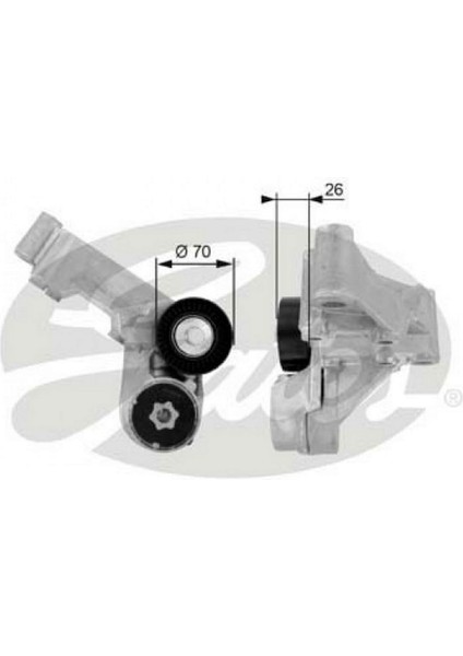 Alternatör Gergi Rulmani Kütüklü Focus 1.8tdci-1.8di/tddi 98-04 -Tourneo Connect1.8di/1.8tdci 02- 18051