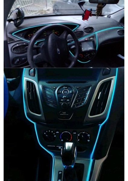 2 Metre Araç Içi Buz Mavisi Torpido Ledi Ip Şerit- Ip Neon LED - 2 Metre Buz Mavi fiyatları