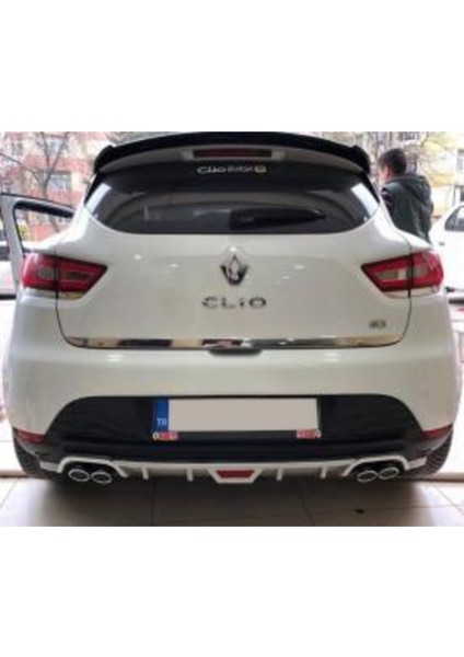 Renault Clio 4 Arka Tampon Difüzör Gri
